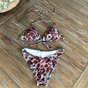 Leopard Print Bikini Set
